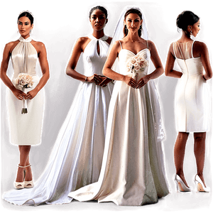 Bridal Gowns and Accessories PNG odi PNG with transparent background