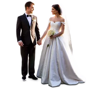 Bride And Groom A PNG Image