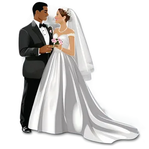 Bride And Groom Vector Png Khw92 PNG Image