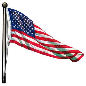 Bright American Flag PNG Illustration psj PNG image with transparent background