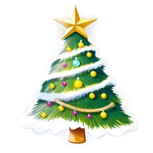 Bright Cute Christmas Tree Png Apk27 PNG Image