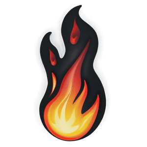 Bright Fire Emoji Illustration PNG iwy5 PNG image with transparent background