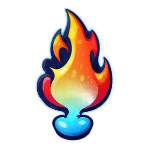 Bright Fire Emoji Illustration PNG yto PNG image with transparent background