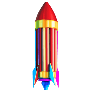 Bright Firework Rocket PNG fpd34 PNG