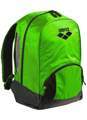 Bright Green Arena Backpack PNG Image