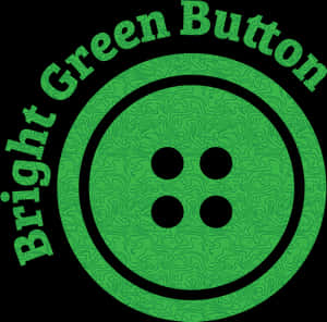 Bright Green Button Graphic PNG