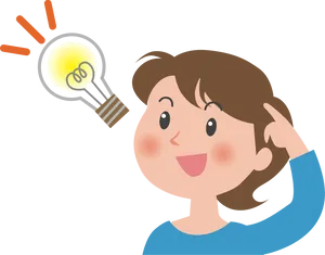 Bright Idea_ Cartoon Character PNG Image