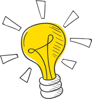 Bright Idea Illustration PNG Image