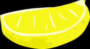 Bright Lemon Slice Illustration PNG image with transparent background
