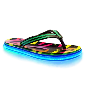 Bright Neon Flip Flop Png Jfr PNG Image