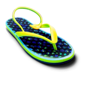 Bright Neon Flip Flop Png Qfh PNG Image