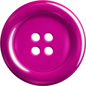 Bright Pink Clothes Button PNG Image