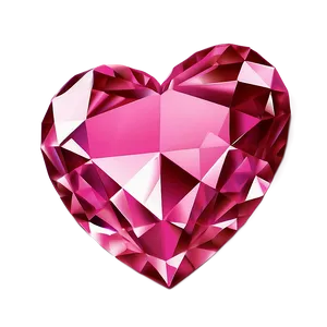 Bright Pink Heart Diamond Symbol Png 20 PNG Image