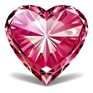 Bright Pink Heart Diamond Symbol Png Uxp6 PNG Image