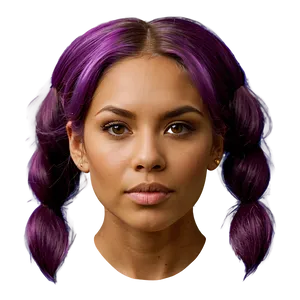 Bright Purple Hair Streaks Png 06272024 PNG Image