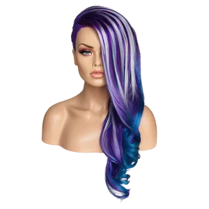 Bright Purple Hair Streaks Png Euk PNG Image