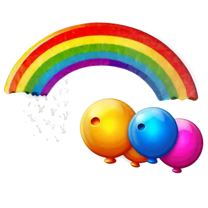 Bright Rainbow Emoji Png Lsy48 PNG Image