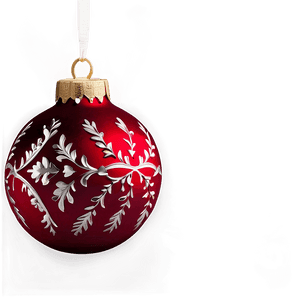Bright Red Ornament PNG lxw26 PNG