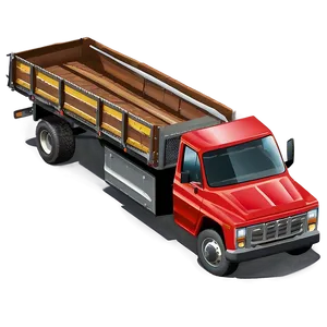 Bright Red Truck Png Wdj PNG Image