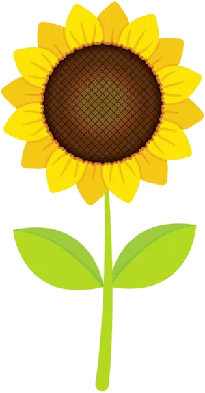 Bright Sunflower Clipart PNG Image