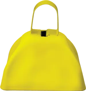 Bright Yellow Designer Handbag PNG Image