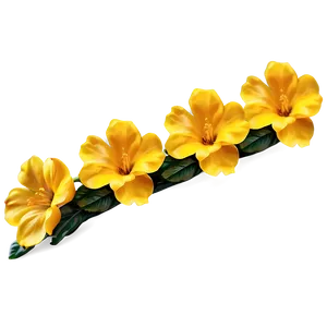 Bright Yellow Flowers Png Bys PNG Image