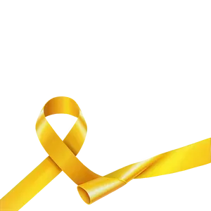 Bright Yellow Ribbon Png Okc PNG Image