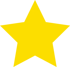 Bright Yellow Star Clipart PNG Image