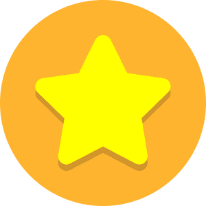 Circle Icons Star With Hex-feb42f Background - Vector Icon Png Star, Transparent Png PNG image with transparent background