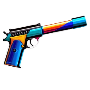 Brightly Colored Toy Gun Png 06212024 PNG Image