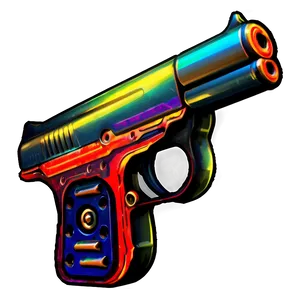 Brightly Colored Toy Gun Png Aso PNG Image