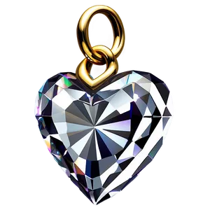 Brilliant Diamond Heart Symbol Png Iad PNG Image