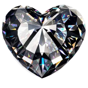 Brilliant Diamond Heart Symbol Png Wbu PNG Image