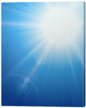 Brilliant Sunlight Blue Sky PNG image with transparent background