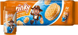 Brinky Brinky Mini Sandwich Biscuit Fourré - Biscuits Gout Vanille, HD Png Download PNG