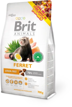 Brit Animals Ferret Food Packaging PNG Image