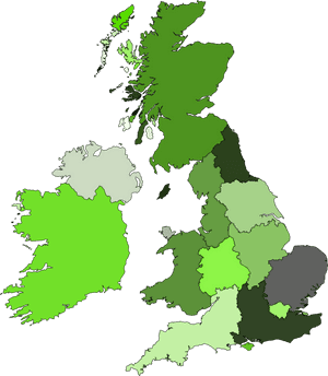 Tree,leaf,green - Uk Map Region Vector, HD Png Download PNG image with transparent background