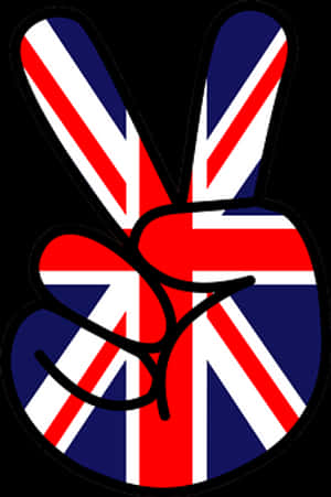 British Peace Sign Graphic PNG image with transparent background