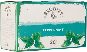 Brodies Peppermint Tea Box PNG Image