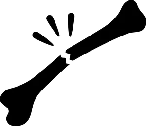 Broken Bone Graphic Illustration PNG Image