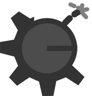 Broken Gear Icon PNG Image