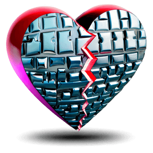 Broken Heart Emoji Design PNG 81 PNG image with transparent background