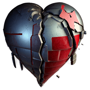 Broken Heart Emoji Design PNG gky24 PNG image with transparent background