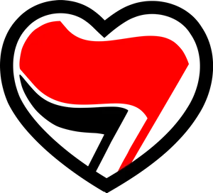 Broken Heart Red Flag Icon PNG Image