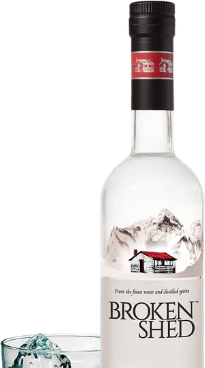 Broken Shed Vodka Bottle PNG Image