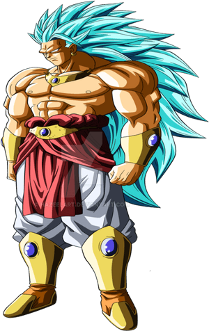 Broly Png Running Svg Royalty Free - Broly Super Saiyan Blue 3, Transparent Png PNG image with transparent background