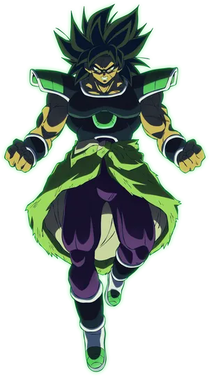 Broly Power Unleashed PNG Image