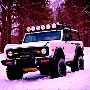 Bronco In Snow Png 06252024 PNG Image