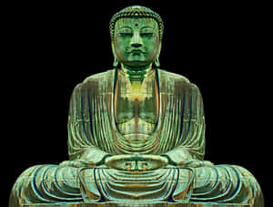 Bronze Buddha Statue PNG image with transparent background