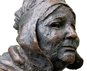 Bronze Sculpture Profile PNG Image